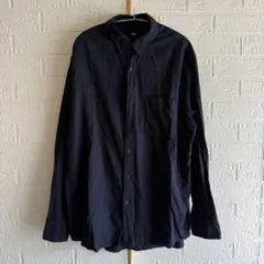 ユニクロ【XL】ボタンダウンシャツ／コットン100% ネルシャツ 大きめサイズ