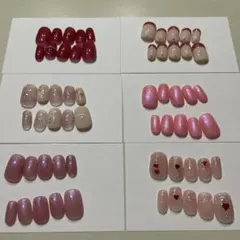 ネイルチップ　6点セット