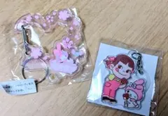 サンリオアクリルカラビナ マイメロディ PEKO✕サンリオチャームマイメロディ