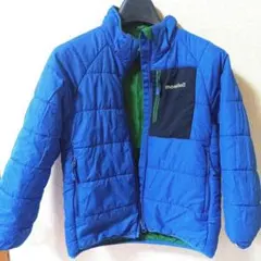 モンベル　キッズ　リバーシブルパーカー　ブルー&グリーン　120