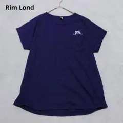 D4-3640 Tシャツ　半袖　猫イラスト ポケット　F【Rim Lond】