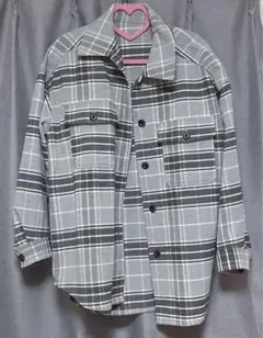 GU チェック コート M