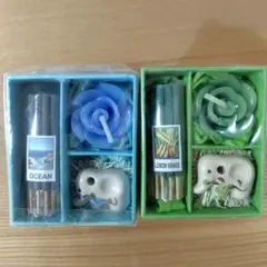 Ocean & Lemon Grass お香　お香立て　キャンドルセット