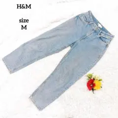 H&M エイチアンドエム デニムパンツ 綿 ジーンズ レディース ライトブルー