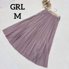 【グレイル】プリーツスカート M ロング ウエストゴム フェミニン キレイめ