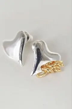 LAPUISラピュイ Coil heart pierced earringsのサムネイル