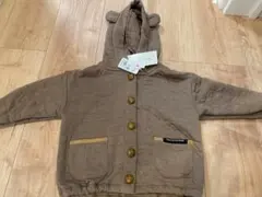 フード付きクマ耳ブラウンアウター 90cmのサムネイル