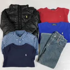 Polo Ralph Lauren 黒ダウン　トップス　ジーンズ　まとめ売り