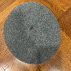 美品　無印良品　グレーベレー帽