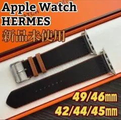 3002 未使用　Apple Watch エルメス　ノワール　ゴールド　ナイロン
