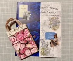 コラージュ 素材 ステッカー メモ おすそ分けファイル ブルー