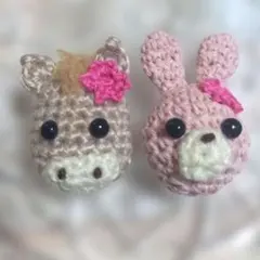 マロンマロンさま専用⭐馬&うさぎのあみぐるみ