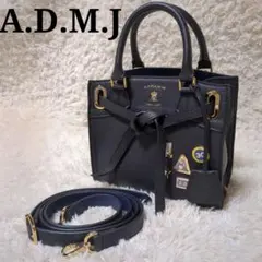 未使用 A.D.M.J トートバック ジーペンコンクルージョン ネイビー