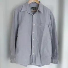 【ユーズド】EddieBauer長袖BDシャツ M グレー ロゴ付のサムネイル