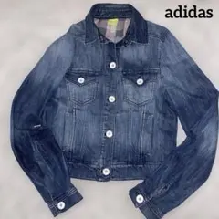 adidasアディダス 短丈 デニムジャケット トラックジャケットXLのサムネイル