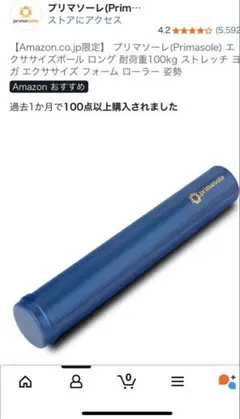 【美品】 primasole プリマソーレ ストレッチポール ロング ネイビー