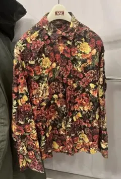 Paul Smith 花柄シャツ　赤系 コットン100% Sサイズ 春夏 メンズのサムネイル