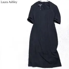 【新品】ローラアシュレイ スクエアネック ワンピース ドレス 上品 お呼ばれ