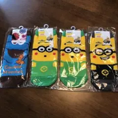 靴下 ミニオンズ　クッキーモンスター