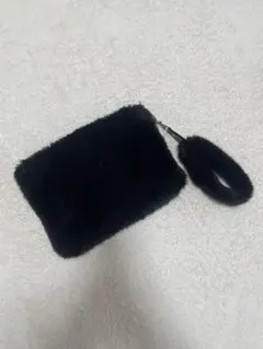 黒ファークラッチバッグ
