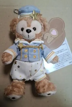 ディズニー　ダッフィー　２０周年　復刻　ぬいぐるみバッジ　　キーホルダー