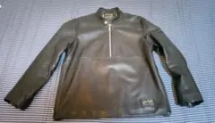 新品同様 RATTLE TRAP レザー ハーフジップジャケット ブラック M