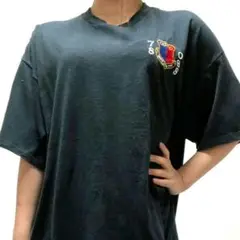 フルーツオブザルーム 78 OSS 刺繍 Tシャツ XL ブラック 黒 古着