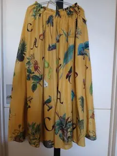 CABaN シルクボタニカルロングスカートのサムネイル