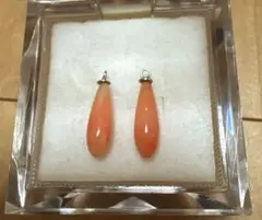 桃色珊瑚のアクセサリーパーツ