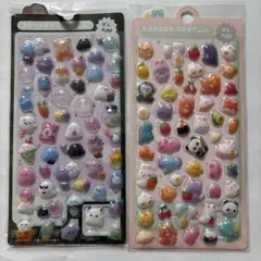 B ぷっくりシール　ぷくぷくシール　立体シール　3Dシール 2枚