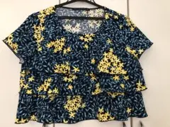 ZARA BASIC フラワープリント 半袖トップス M