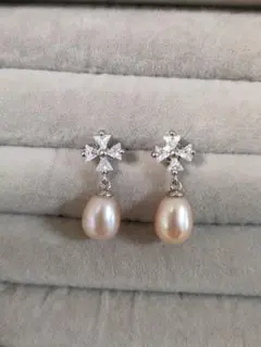 真珠　ピアス　925銀針