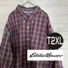 Eddie Bauer エディーバウアー チェックシャツ 2XL