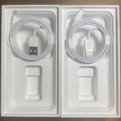 2本セット　アップル 純正ライトニングケーブル　タイプA　1M　【新品未使用】