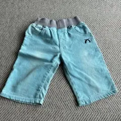 devirock 水色 ハーフデニムパンツ 140cm