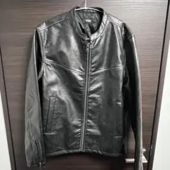 AZUL BY MOUSSY ヴィンテージフェイクレザーライダースブルゾン