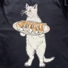 ゴースローキャラバン　餃子　猫　ネコ　Tシャツ　サイズ3 半袖のサムネイル