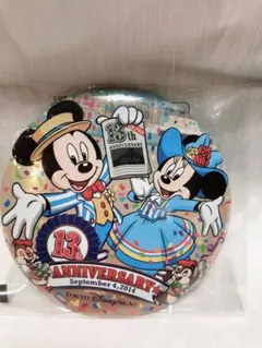 ディズニーシー 13周年 缶バッジ