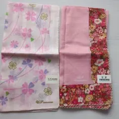 U.P renoma ハンカチ 2枚セット 花柄