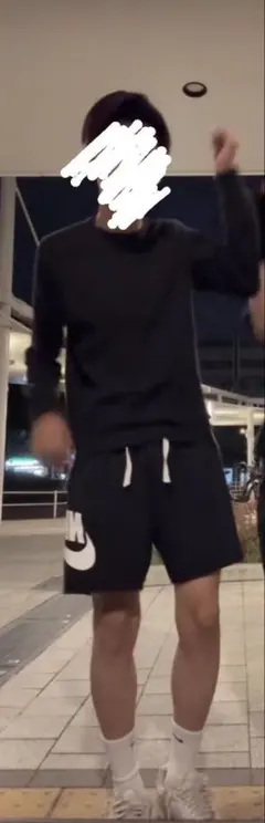 NIKE ナイキ スウェット ショートパンツ ビッグロゴ ブラック Mサイズ