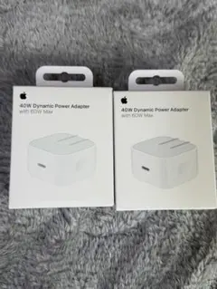 Apple純正 40W USB-C電源アダプタ 2個セット 新品