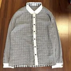 JUDY COLLECTION ギンガムチェック柄長袖ブラウス　サイズ40のサムネイル