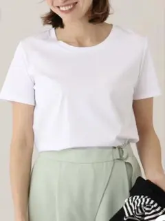 【美品】UNTITLED アイスクリアコットン Tシャツ　0