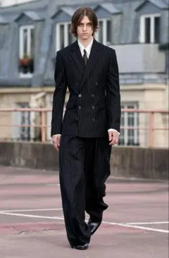 ドリスヴァンノッテン ダブルブレスト セットアップ ストライプ 50サイズ 新品