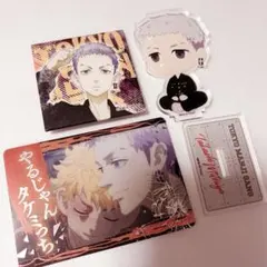 東リべ 三ツ谷隆 缶バッジ アクスタ トレカ 3点セット