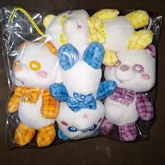 えーぱんだ　リボン　ギンガム　マスコット