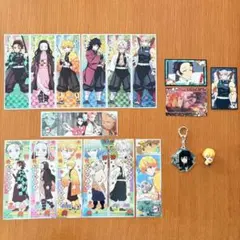 鬼滅の刃 ステッカー カード キーホルダー ケーブルアクセサリー ガチャガチャ