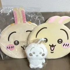 ちいかわ おかおBIGボストンバッグ 低反発クッション　ぬいぱれっと　うさぎのサムネイル