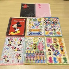 平成レトロ Disney ディズニー ミッキー＆ミニーステッカーシールまとめ売り