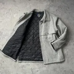 美品 USA製 MONOGRAM 90s ウール キルティング スポジャケ 灰色